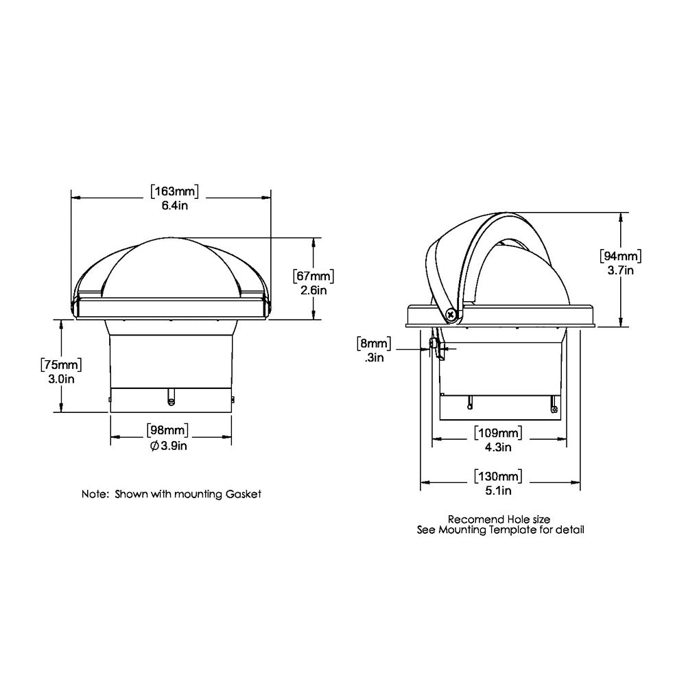 Ritchie SS-2000 SuperSport Compass - Flush Mount - Black [SS-2000] - Houseboatparts.com