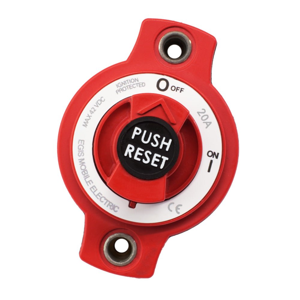Egis 20A Panel Mount Mini Circuit Breaker [4701 - 20] - Houseboatparts.com