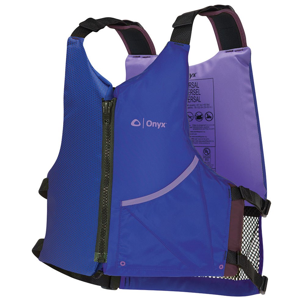 Onyx Universal Paddle PFD Life Jacket - Adult - Blue/Purple [121900-600-004-24] - Houseboatparts.com