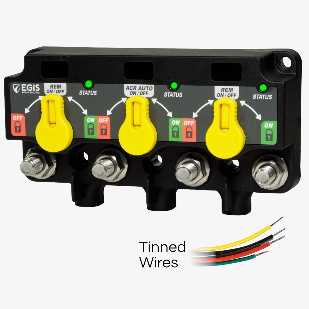 Egis XD Series Triple Flex 2 Relay-ACR-Relay w/Knobs Tinned Wires [8730-1535] - Houseboatparts.com