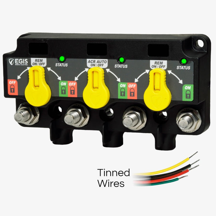 Egis XD Series Triple Flex 2 Relay-ACR-Relay w/Knobs Tinned Wires [8730-1535] - Houseboatparts.com
