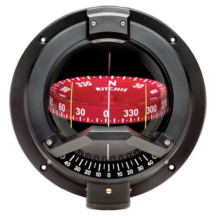 Ritchie BN-202 Navigator Compass - Bulkhead Mount - Black [BN-202] - Houseboatparts.com