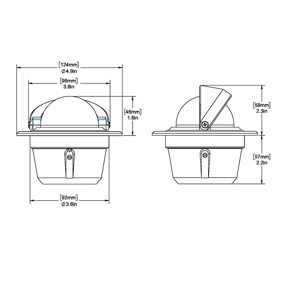 Ritchie F-50 Explorer Compass - Flush Mount - Black [F-50] - Houseboatparts.com