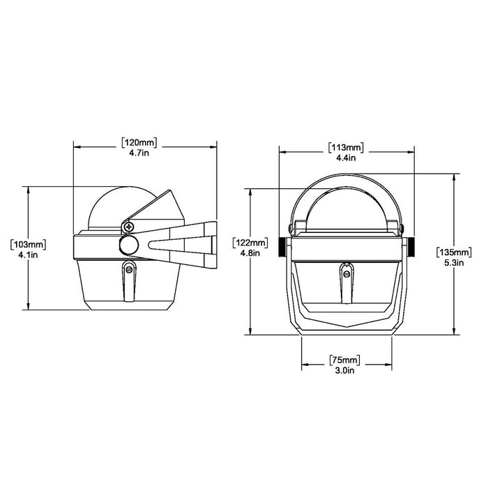 Ritchie B-51 Explorer Compass - Bracket Mount - Black [B-51] - Houseboatparts.com