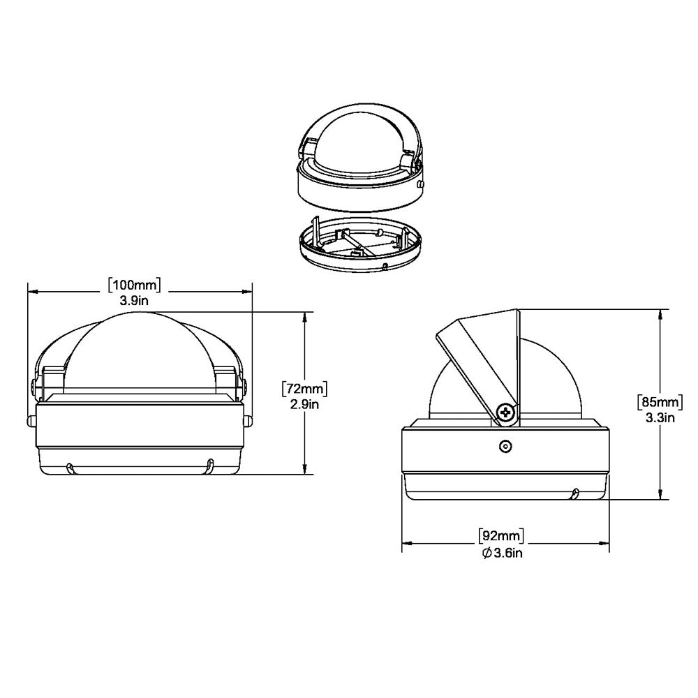 Ritchie S-53 Explorer Compass - Surface Mount - Black [S-53] - Houseboatparts.com