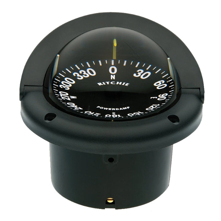 Ritchie HF-742 Helmsman Compass - Flush Mount - Black [HF-742] - Houseboatparts.com