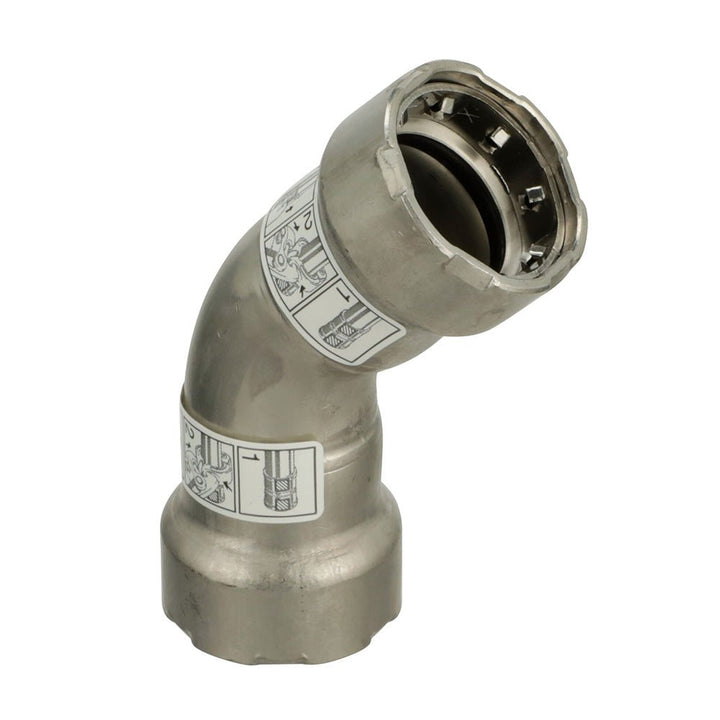 Viega MegaPress 316 FKM 1" 45 Degree Elbow [91765] - Houseboatparts.com