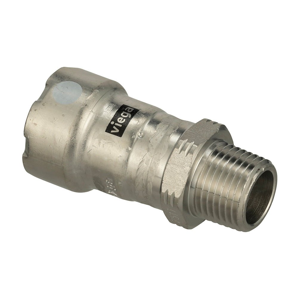 Viega MegaPress 316 FKM MPT Adapter - 1/2" x 1/2" (MPT) [91205] - Houseboatparts.com