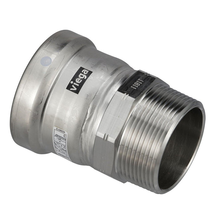 Viega MegaPress 316 FKM MPT Adapter - 3" x 3" (MPT) [98305] - Houseboatparts.com