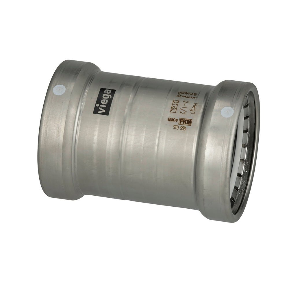 Viega MegaPress 316 FKM 2 - 1/2" Slip Coupling w/o Stop [98360] - Houseboatparts.com