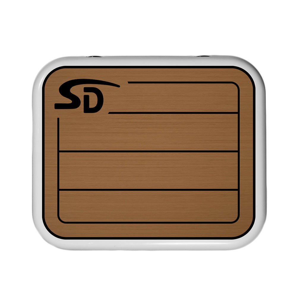 SeaDek YETI Roadie 24 Teak Cooler Pad - 6mm - Mocha/Black [53637 - 80093] - Houseboatparts.com