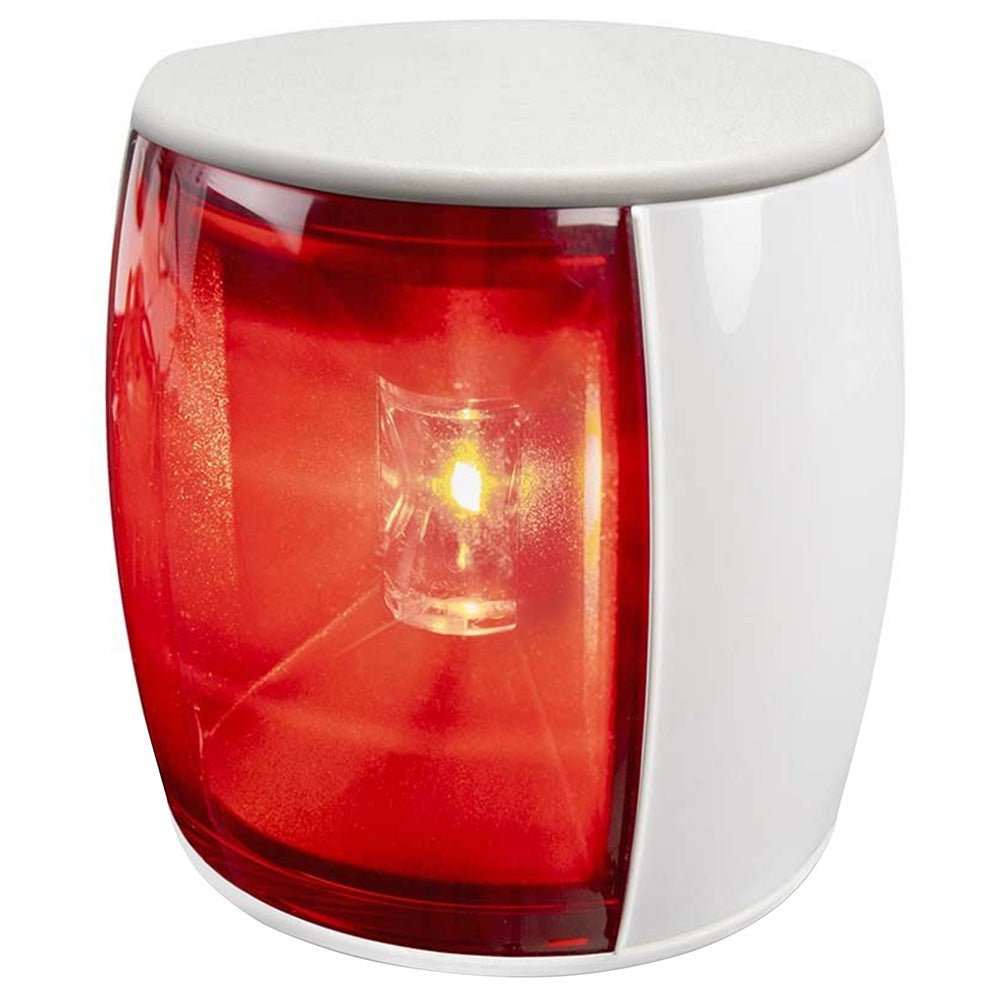 Hella Marine NaviLED PRO Port Navigation Lamp - White Shroud - Red Lens - 3NM [017460111] - Houseboatparts.com