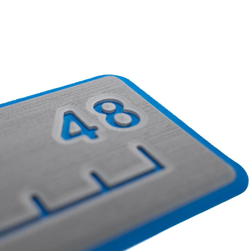 SeaDek 48 Routed Ruler - 6mm - Brushed Texture - Storm Grey/Bimini Blue [53584 - 18363] - Houseboatparts.com