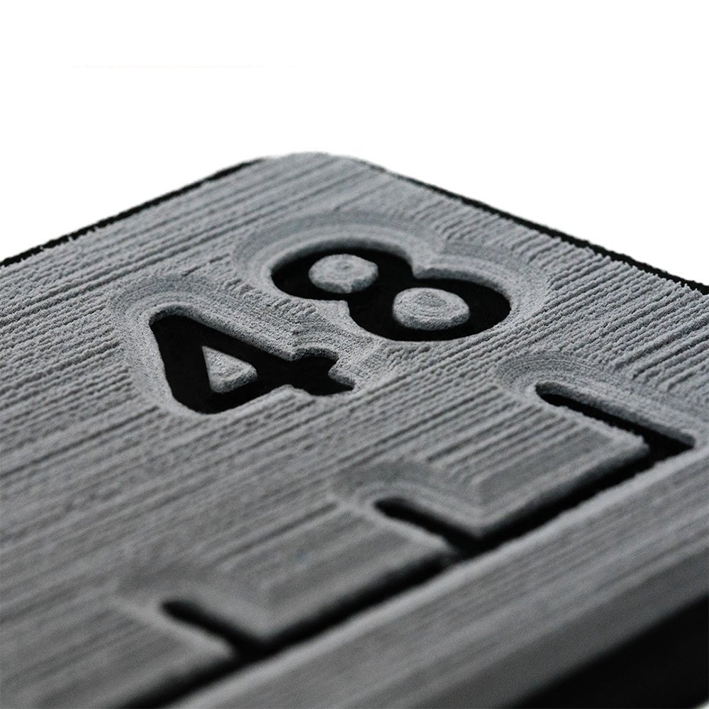 SeaDek 48 Routed Ruler - 6mm - Brushed Texture - Storm Grey/Black [53584 - 80066] - Houseboatparts.com