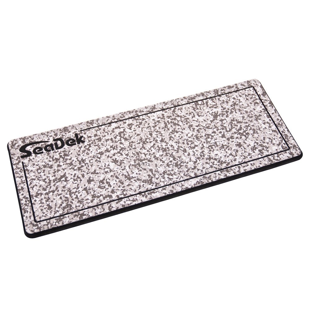 SeaDek 16 x 39" 20mm Dual Density Large Helm Pad w/SeaDek Logo - Brushed Texture - Snow Camo/Black (406.4mm x 990.6mm x 20mm) [37926 - 83699] - Houseboatparts.com