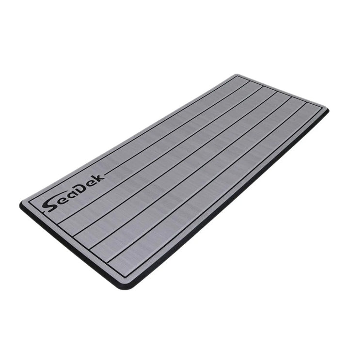 SeaDek 16 x 39" 20mm Dual Density Large Teak Helm Pad w/SeaDek Logo - Brushed Texture - Storm Gray/Black (406.4mm x 990.6mm x 20mm) [53601 - 80324] - Houseboatparts.com
