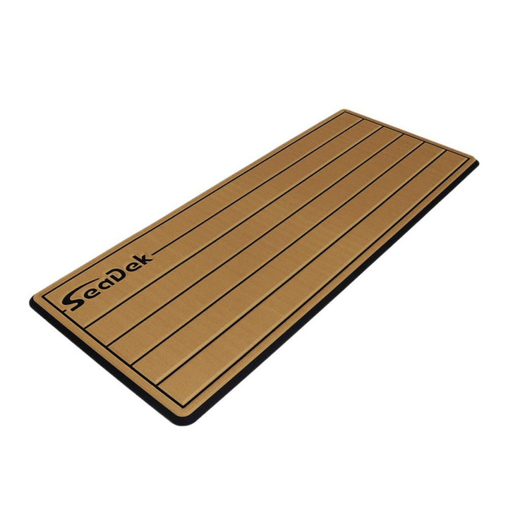 SeaDek 16 x 39" 20mm Dual Density Large Teak Helm Pad w/SeaDek Logo - Brushed Texture - Mocha/Black (406.4mm x 990.6mm x 20mm) [53601 - 80327] - Houseboatparts.com