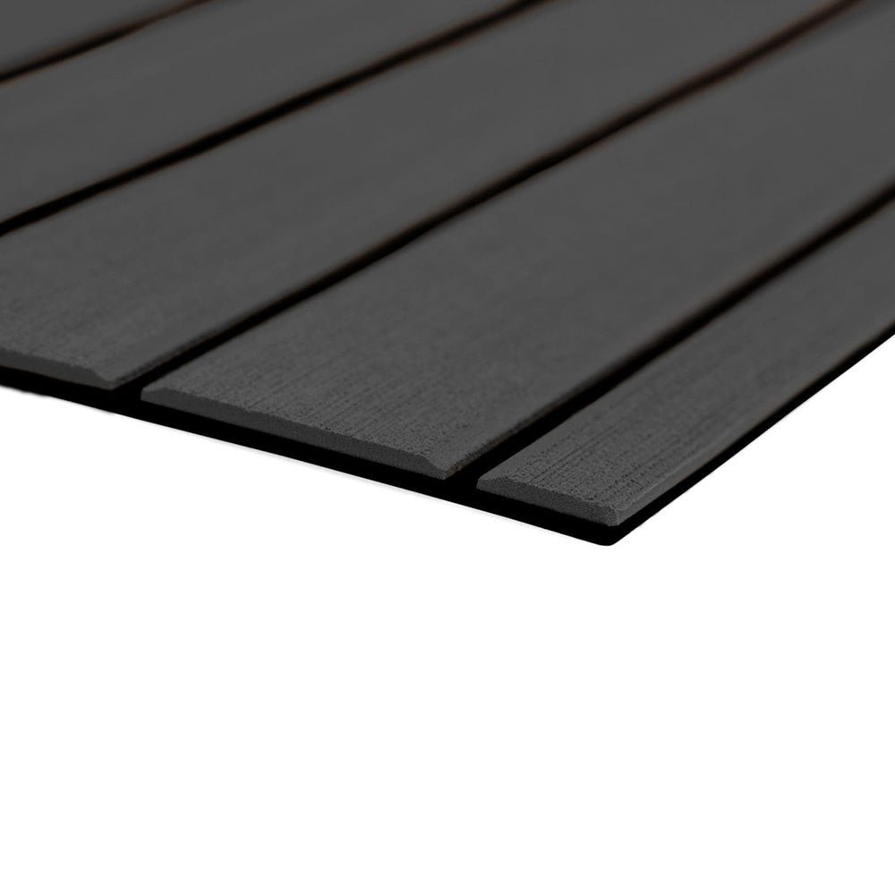 SeaDek 40" x 80" 6mm Teak Full Sheet - Brushed Texture - Dark Grey/Black (1016mm x 2032mm x 6mm) [32279 - 80067] - Houseboatparts.com