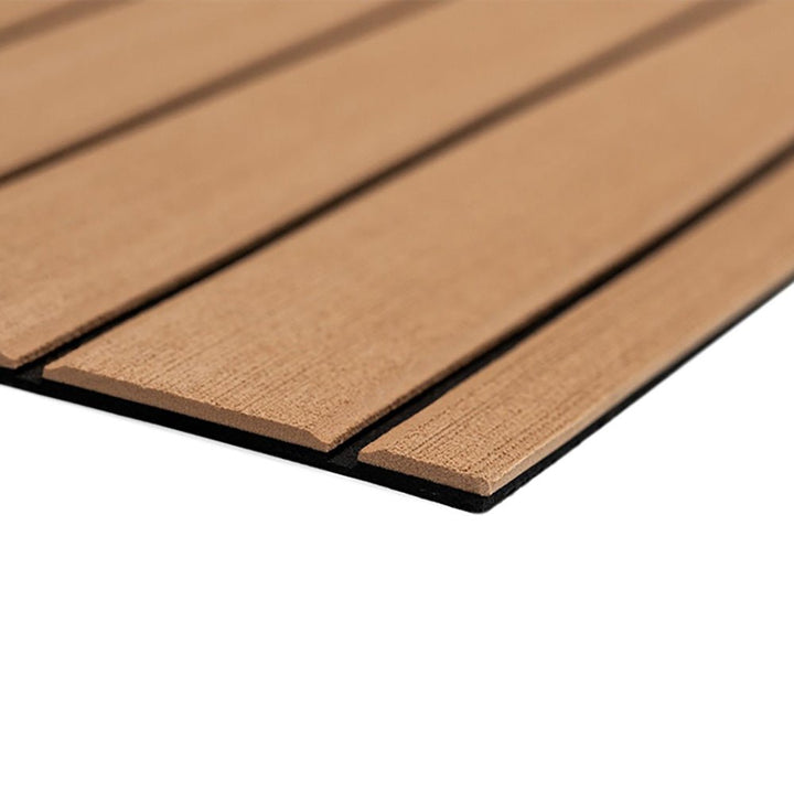 SeaDek 40" x 80" 6mm Teak Full Sheet - Brushed Texture - Mocha/Black (1016mm x 2032mm x 6mm) [32279 - 80093] - Houseboatparts.com