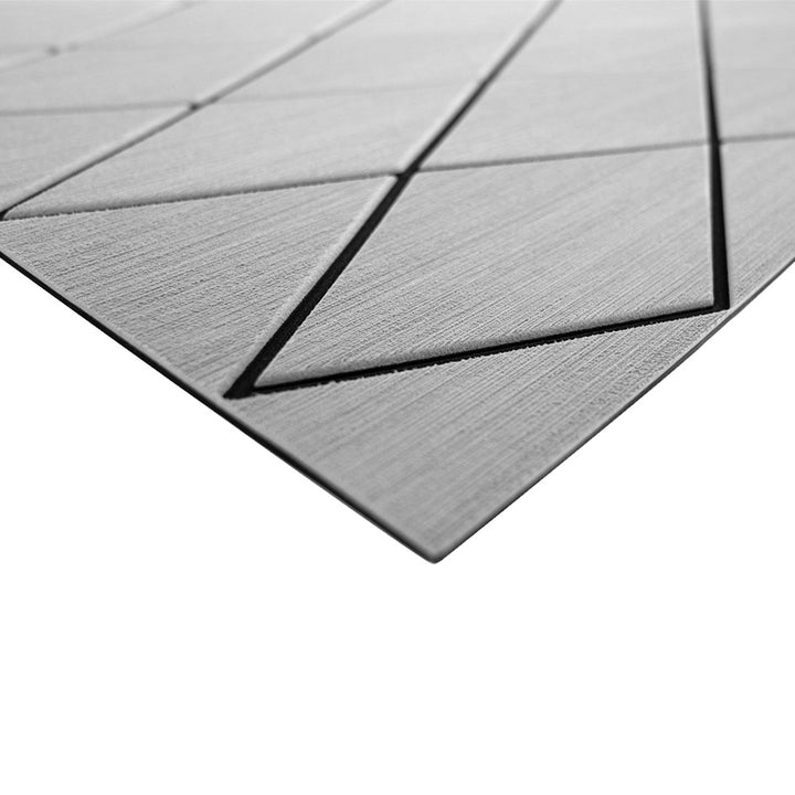 SeaDek 40" x 80" 6mm Two Color Diamond Full Sheet - Brushed Texture - Storm Grey/Black (1016mm x 2032mm x 6mm) [56411 - 80066] - Houseboatparts.com