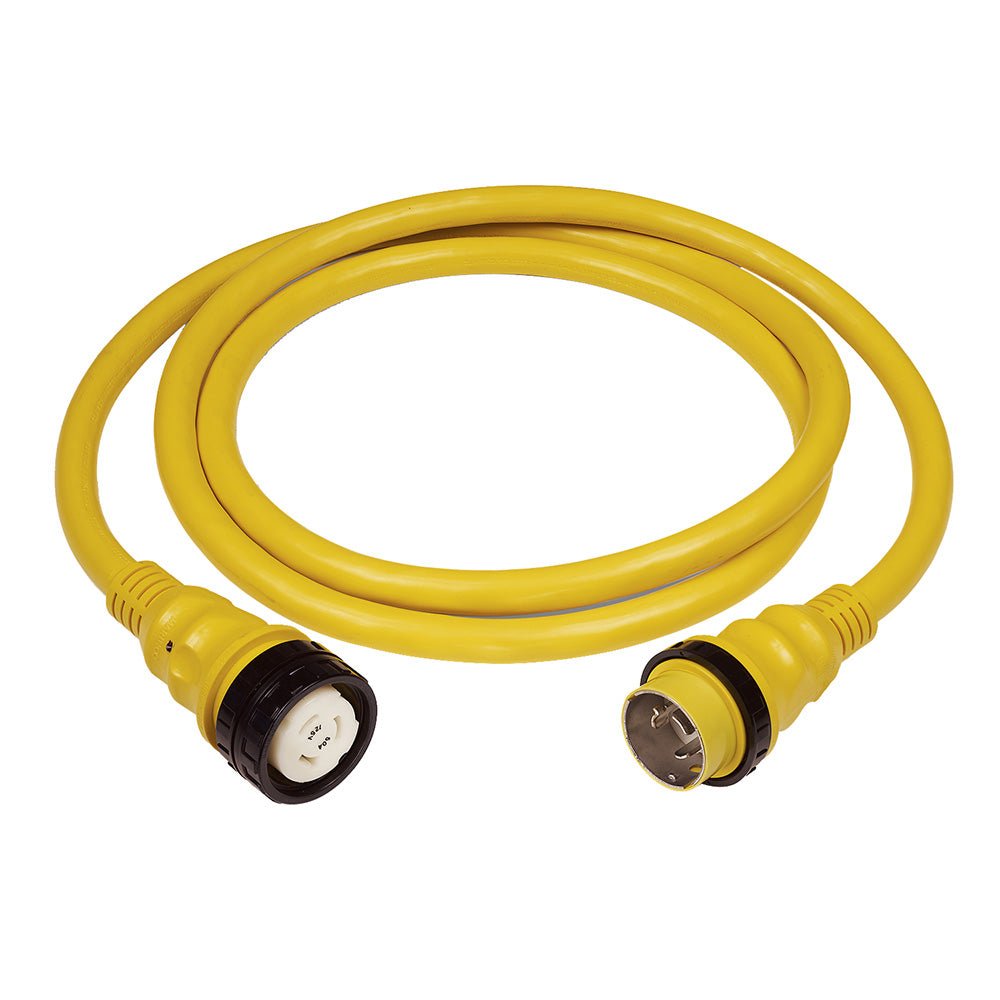 Marinco 50 AMP 125V Shore Power Cable - 75' - Yellow [6153SPP - 75] - Houseboatparts.com