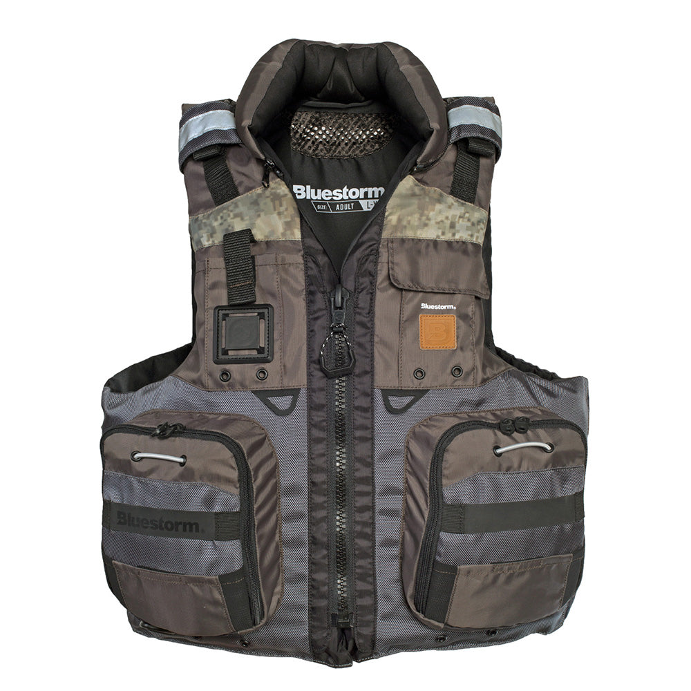 Bluestorm Classic Adult Fishing Life Jacket - Legendary Driftwood - 2XL/3XL [BS-70B-TPE-2/3X]