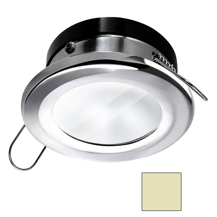 i2Systems Apeiron A1110Z 4.5W Spring Mount Light - Round - Warm White - Polished Chrome Finish [AP - 4W - 30K - PW11] - Houseboatparts.com
