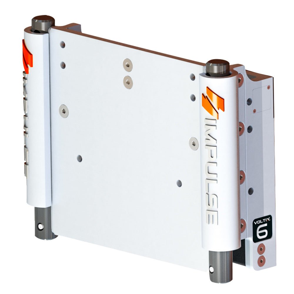 IMPULSE XL 6" Set Back Electric Jack Plate w/Standard Control - White Cerakote [75053 - W] - Houseboatparts.com