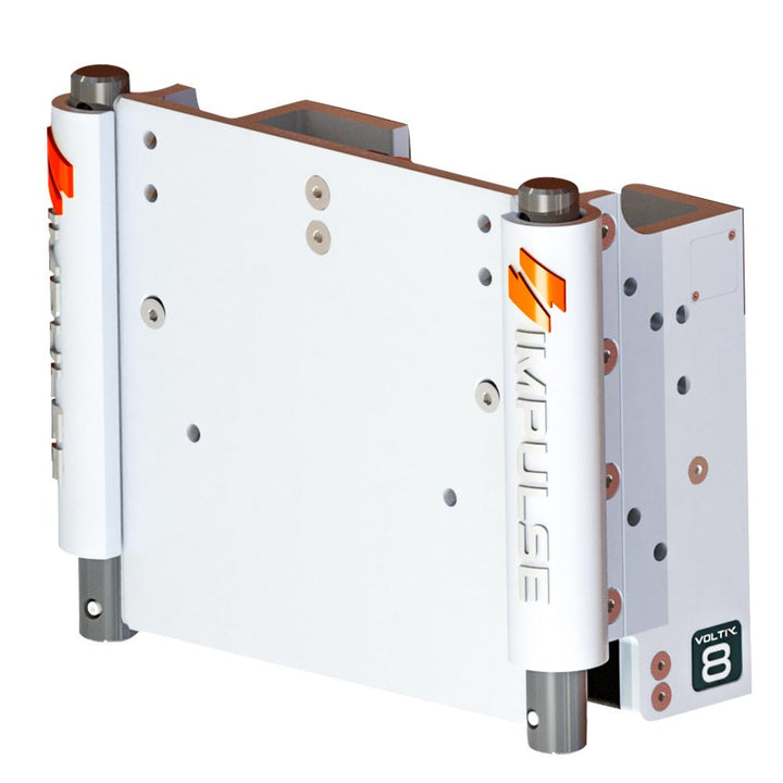 IMPULSE XL 8" Set Back Electric Jack Plate w/Standard Control - White Cerakote [75063 - W] - Houseboatparts.com