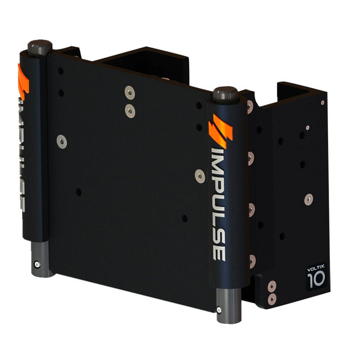 IMPULSE XL 10" Set Back Electric Jack Plate w/Standard Control - Black Anodize [75073 - B] - Houseboatparts.com