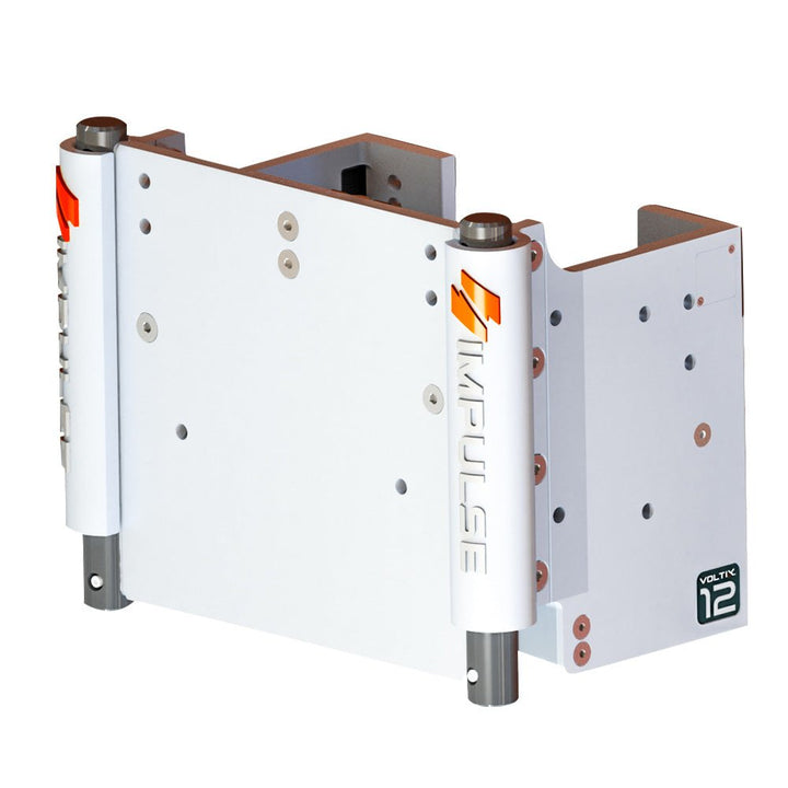 IMPULSE XL 12" Set Back Electric Jack Plate w/Standard Control - White Cerakote [75083 - W] - Houseboatparts.com