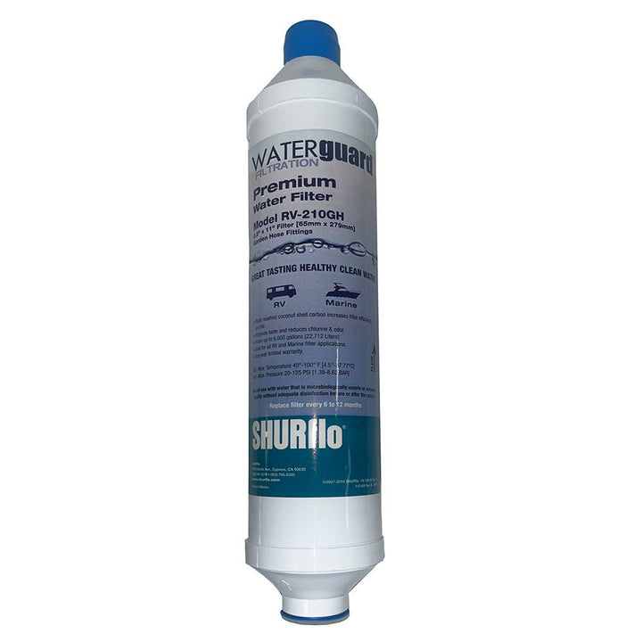 Shurflo by Pentair City Water Entry In - Line Filter w/Garden Hose Ends [RV - 210GH - A] - Houseboatparts.com