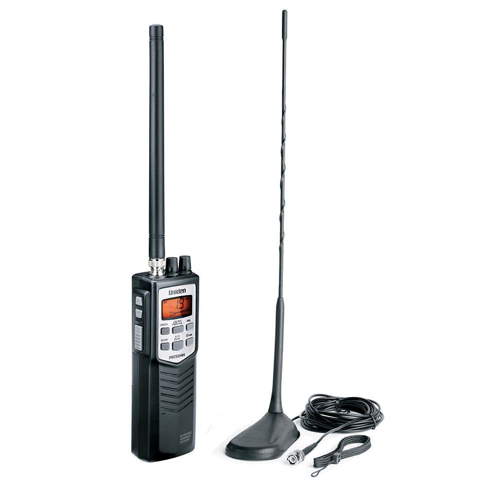 Uniden PRO501TK Handheld CB Radio w/High Gain Magnetic Mount Antenna [PRO501TK] - Houseboatparts.com