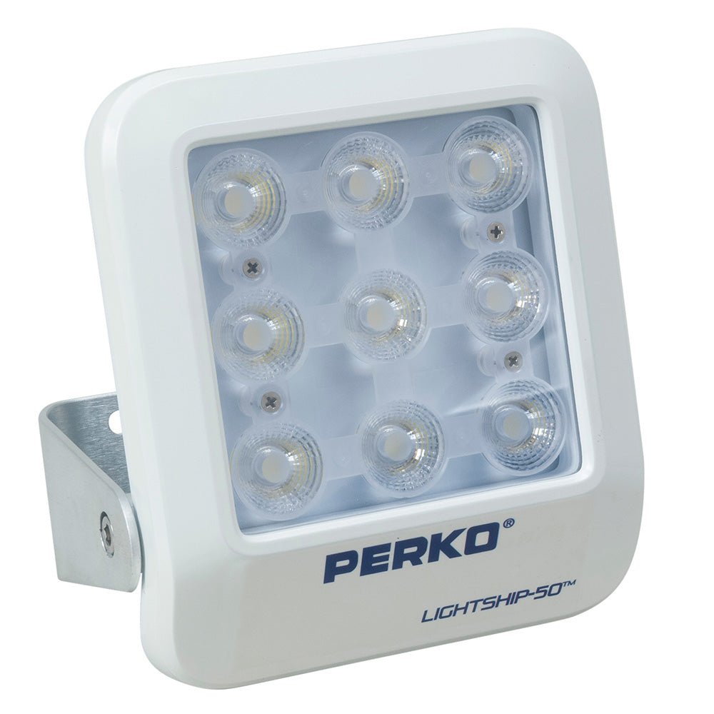 Perko Lightship 50 LED High Performance Floodlight - 12/24V - White [1643050F0W] - Houseboatparts.com