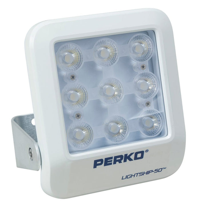 Perko Lightship 50 LED High Performance Floodlight - 12/24V - White [1643050F0W] - Houseboatparts.com