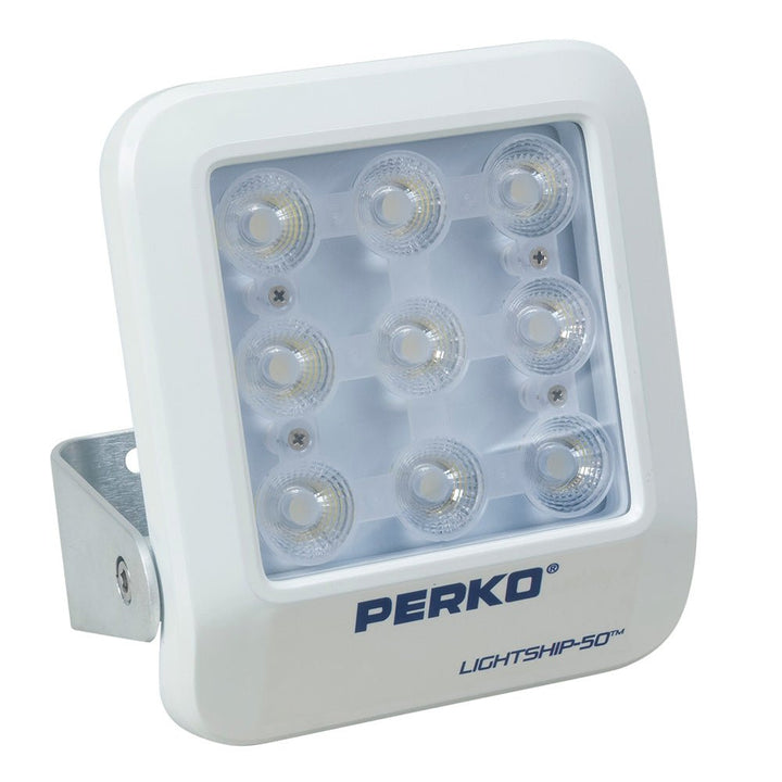 Perko Lightship 50 LED High Performance Spotlight - 12/24V - White [1643050S0W] - Houseboatparts.com