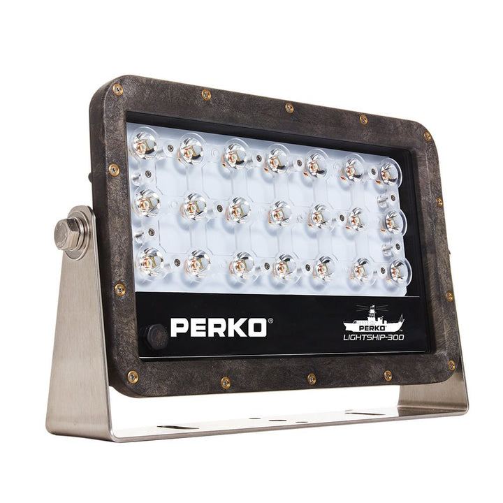 Perko Lightship 100 LED High Performance Floodlight - 12/24V - Black [1643100F0B] - Houseboatparts.com