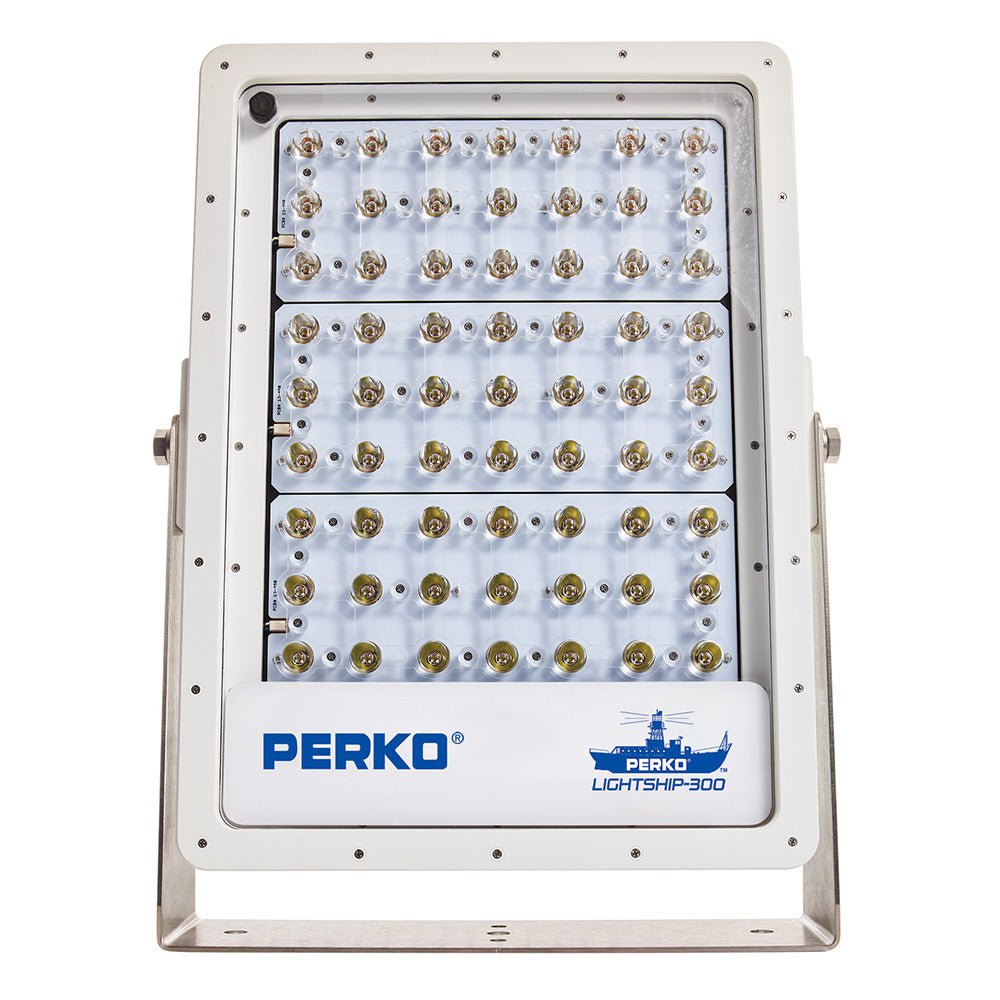 Perko Lightship 300 LED High Performance Spotlight - 12/24V - White [1643300S0W] - Houseboatparts.com