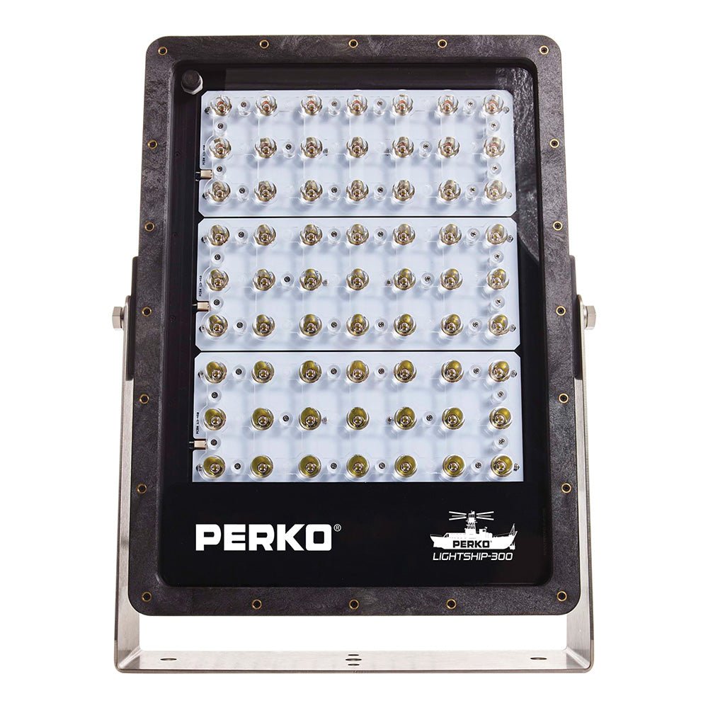 Perko Lightship 300 LED High Performance Floodlight - 12/24V - Black [1643300F0B] - Houseboatparts.com