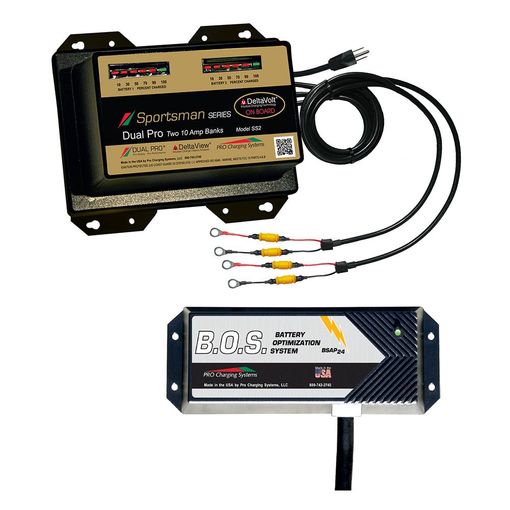Dual Pro SS2 2 Bank Battery Charger w/2 Bank B.O.S. [SS2/BOS12V2] - Houseboatparts.com
