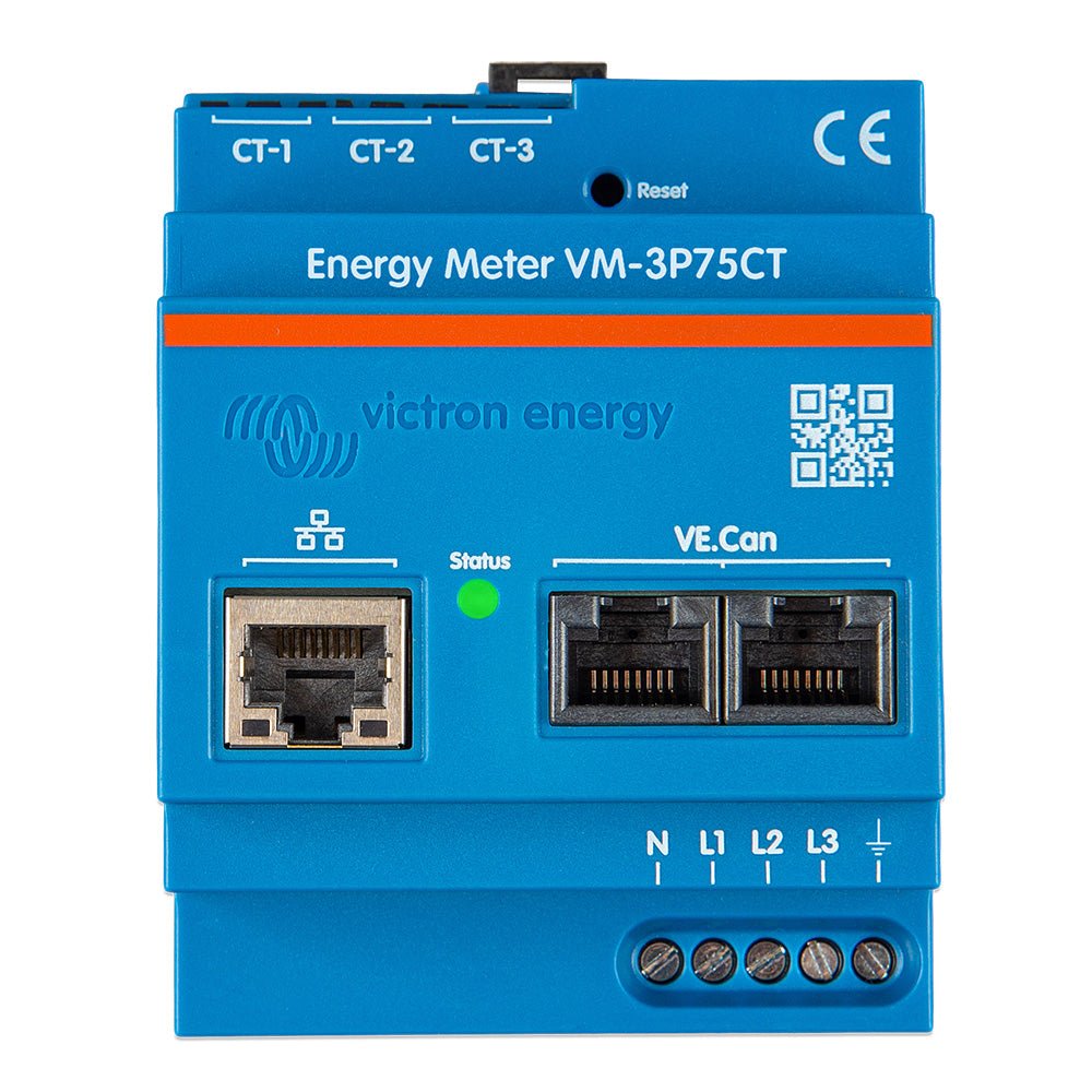 Victron Energy Meter VM - 3P75CT Single + 3 - Phase [REL200300100] - Houseboatparts.com