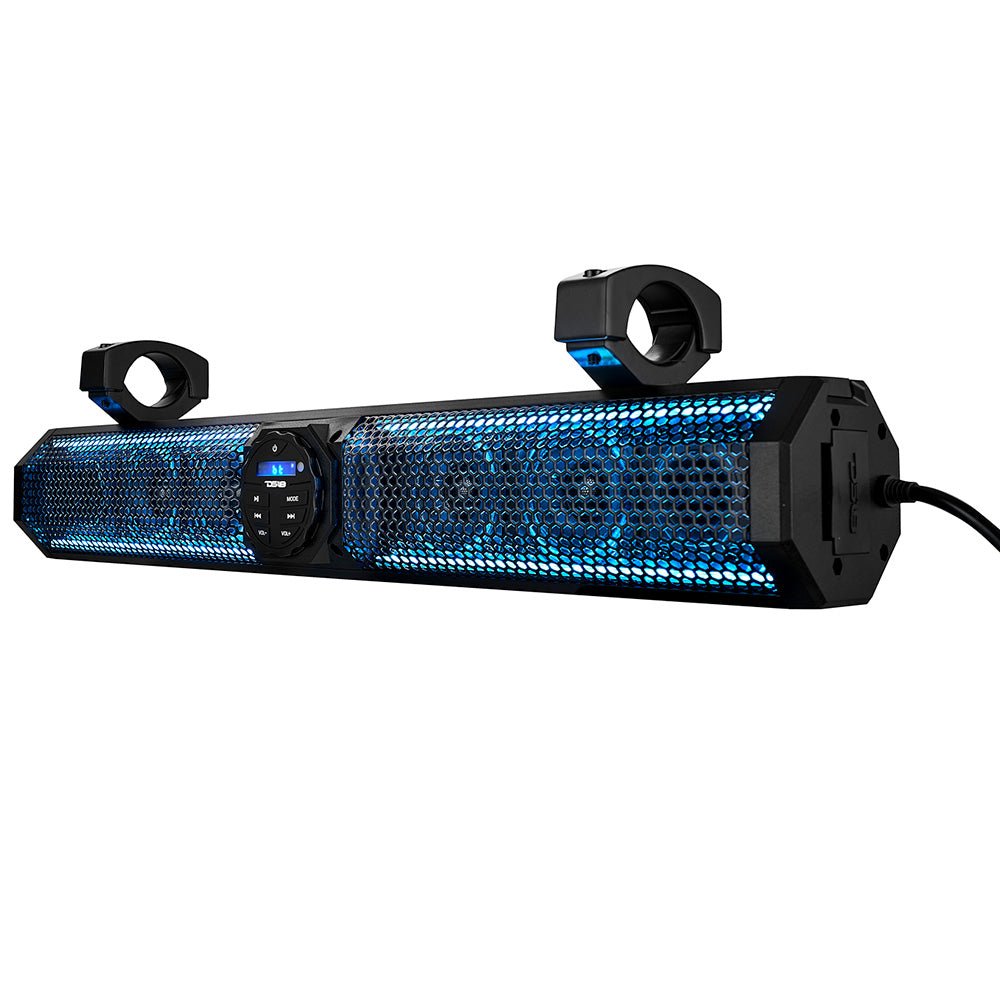 DS18 26" Marine Amplified Sound Bar w/Bluetooth 600W w/6 Speaker System RGB LED [SB26BTXRGB] - Houseboatparts.com