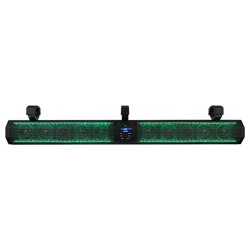 DS18 37" Marine Amplified Sound Bar w/Bluetooth 1200W w/10 Speaker System RGB LED [SB37BTXRGB] - Houseboatparts.com