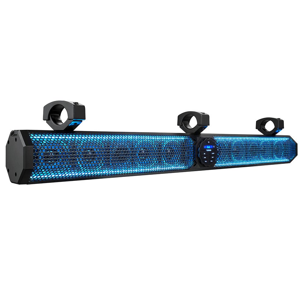 DS18 37" Marine Amplified Sound Bar w/Bluetooth 1200W w/10 Speaker System RGB LED [SB37BTXRGB] - Houseboatparts.com