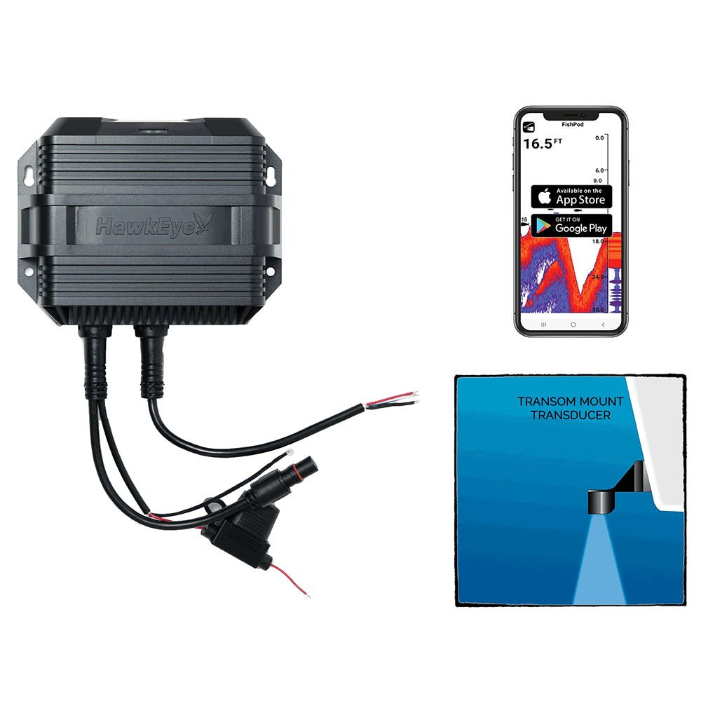HawkEye FishPod 10BX Boat Mount Bluetooth Fishfinder [FP10BX] - Houseboatparts.com