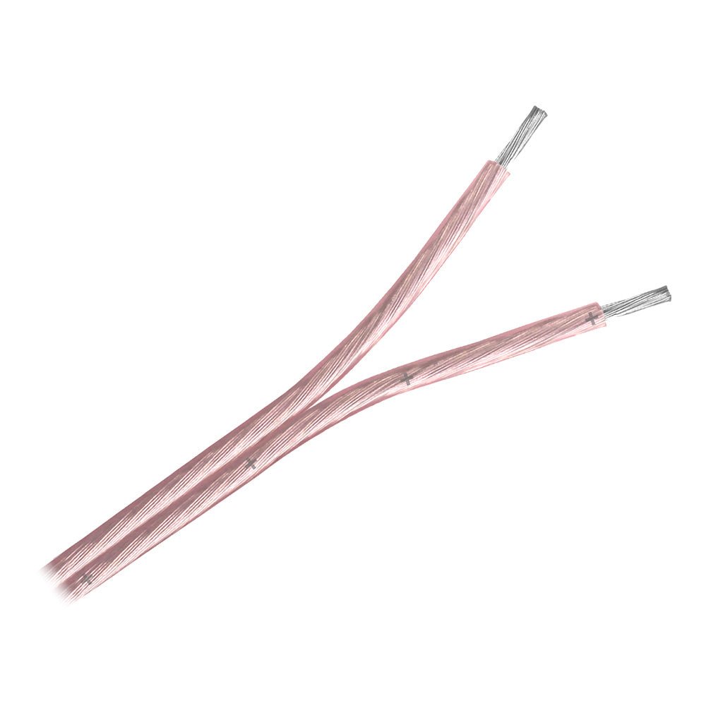 Pacer Clear 16/2 AWG Two Conductor Speaker Wire - 100' [W16 - 2ACLR - 100] - Houseboatparts.com