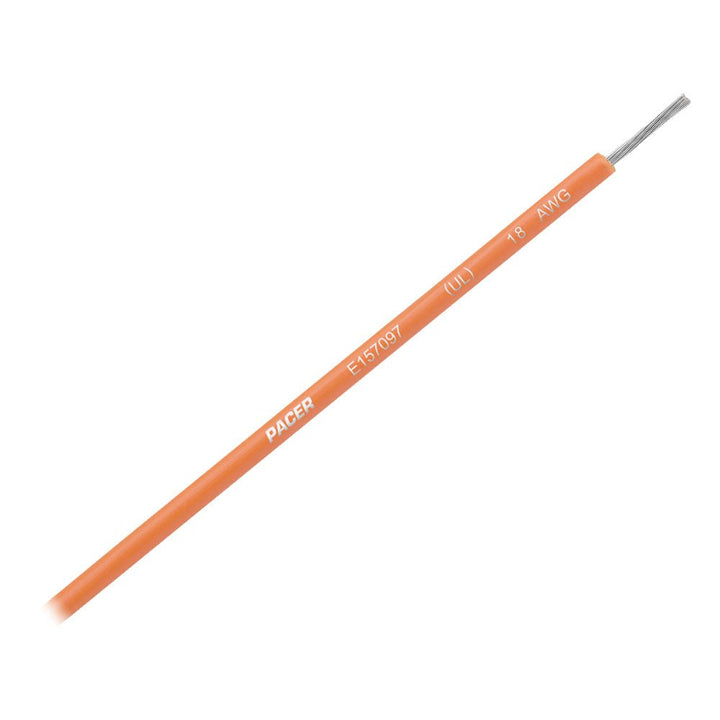 Pacer Orange 18 AWG UL Marine Wire - 35' [WUL18OR - 35] - Houseboatparts.com