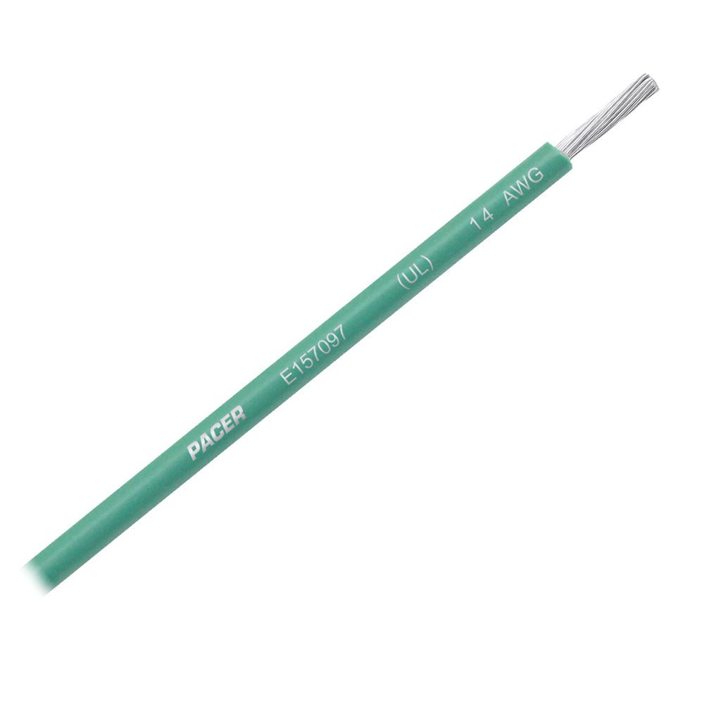 Pacer Green 14 AWG Primary Wire - 25' [WUL14GN - 25] - Houseboatparts.com