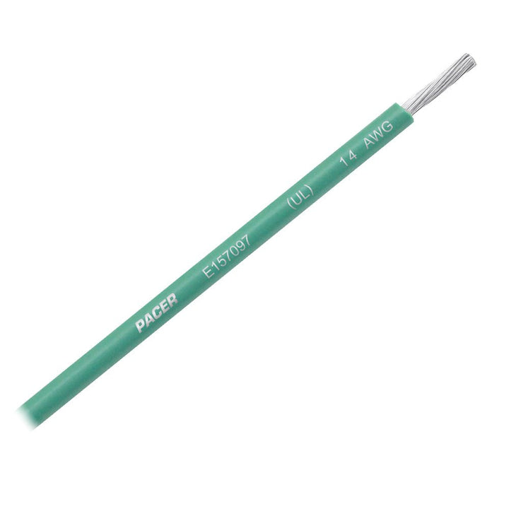 Pacer Green 14 AWG Primary Wire - 25' [WUL14GN - 25] - Houseboatparts.com