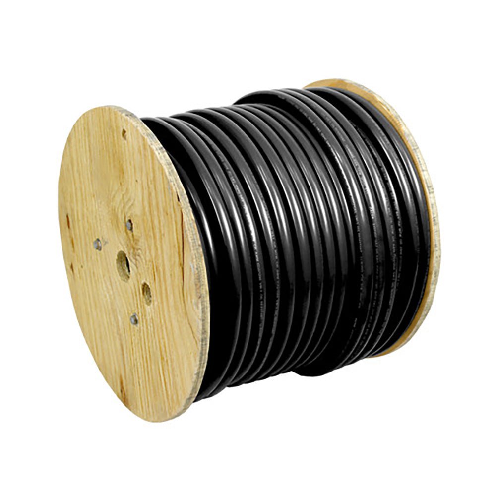 Pacer Black 1/0 AWG Battery Cable - 250' [WUL1/0BK - 250] - Houseboatparts.com